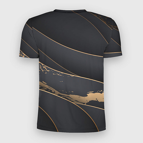 Мужская спорт-футболка Black gold / 3D-принт – фото 2