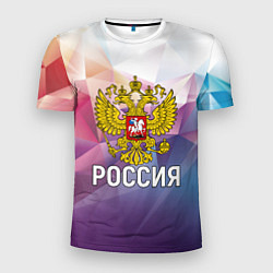 Мужская спорт-футболка РОССИЯ