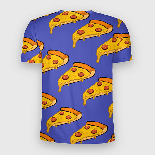 Мужская спорт-футболка Кусочки пиццы / 3D-принт – фото 2