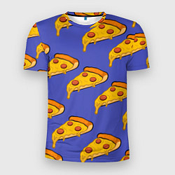 Мужская спорт-футболка Кусочки пиццы