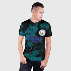 Футболка спортивная мужская Manchester City МанСити, цвет: 3D-принт — фото 2