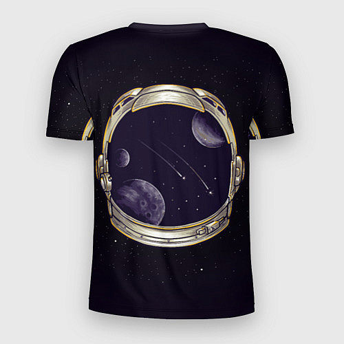 Мужская спорт-футболка Шлем астронавта / 3D-принт – фото 2