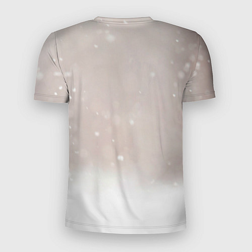 Мужская спорт-футболка Лиса и снег / 3D-принт – фото 2