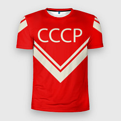 Футболка спортивная мужская СССР хоккейная форма, цвет: 3D-принт