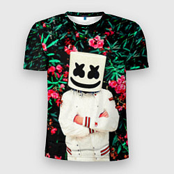 Футболка спортивная мужская MARSHMELLO ROSES, цвет: 3D-принт