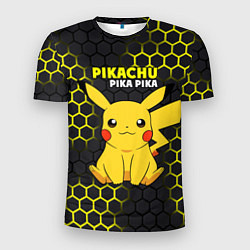Футболка спортивная мужская Pikachu Pika Pika, цвет: 3D-принт