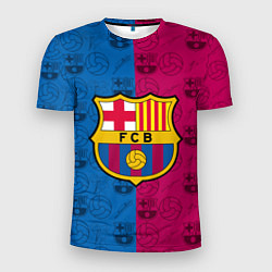 Футболка спортивная мужская FC BARCELONA, цвет: 3D-принт