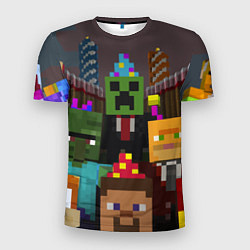 Мужская спорт-футболка Minecraft - characters - video game