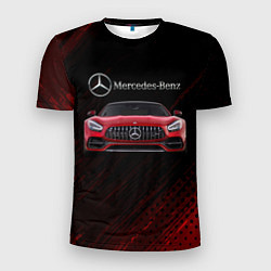 Футболка спортивная мужская Mercedes Benz AMG, цвет: 3D-принт