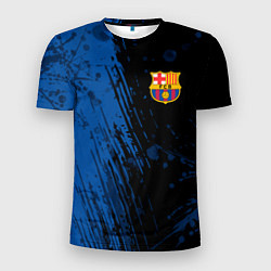 Футболка спортивная мужская FC Barcelona ФК Барселона, цвет: 3D-принт