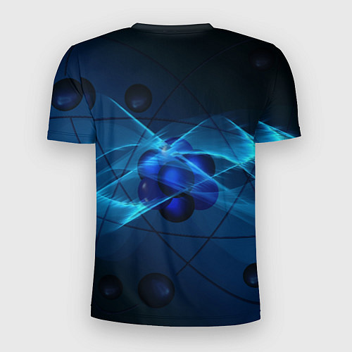 Мужская спорт-футболка Атом / 3D-принт – фото 2
