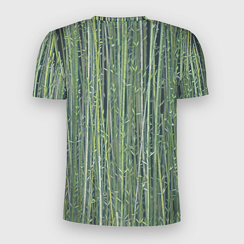 Мужская спорт-футболка Зеленый бамбук / 3D-принт – фото 2
