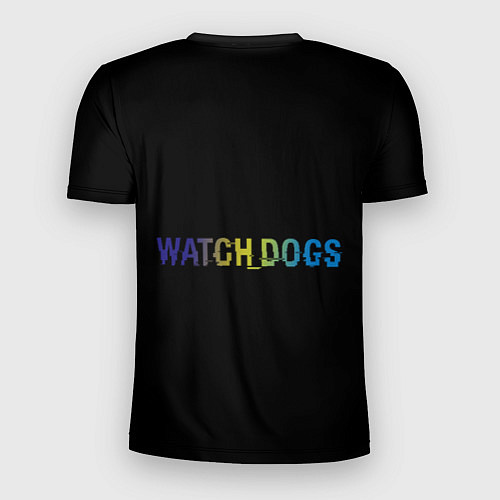Мужская спорт-футболка Watch Dogs logo / 3D-принт – фото 2