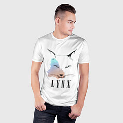 Футболка спортивная мужская Рысь, цвет: 3D-принт — фото 2