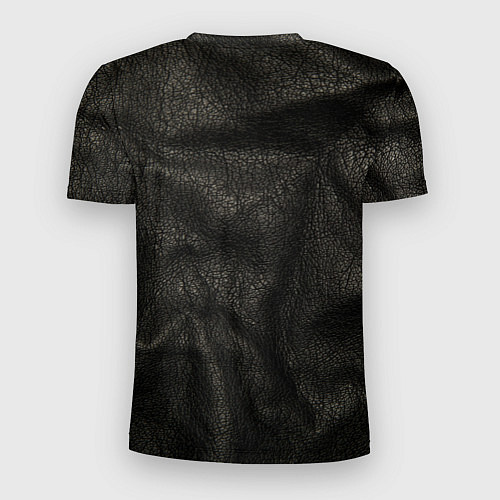 Мужская спорт-футболка Черная кожа / 3D-принт – фото 2