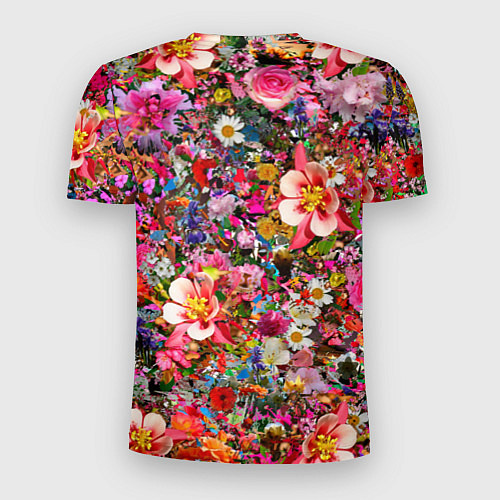 Мужская спорт-футболка Разные цветы / 3D-принт – фото 2