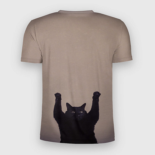 Мужская спорт-футболка Кот сдается / 3D-принт – фото 2