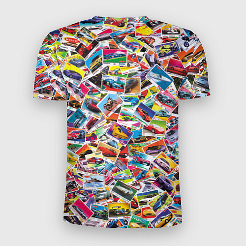 Мужская спорт-футболка Коллекция вкладышей Turbo / 3D-принт – фото 2