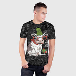 Футболка спортивная мужская Be Merry and Bright, цвет: 3D-принт — фото 2