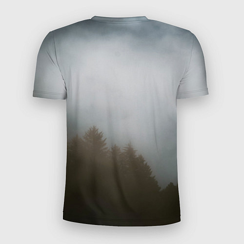 Мужская спорт-футболка Орёл над лесом / 3D-принт – фото 2