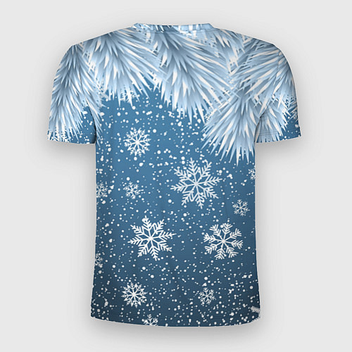 Мужская спорт-футболка Снежное Настроенние / 3D-принт – фото 2