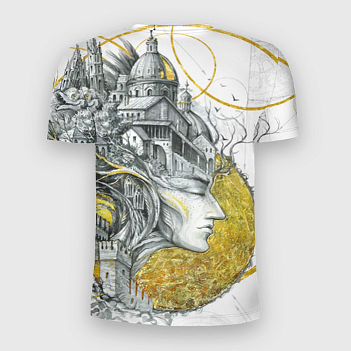 Мужская спорт-футболка Мечты города / 3D-принт – фото 2