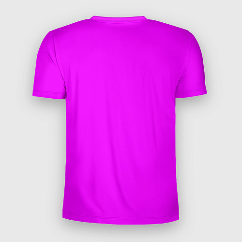 Мужская спорт-футболка Маджента без рисунка / 3D-принт – фото 2