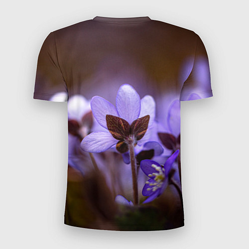 Мужская спорт-футболка Хрупкий цветок фиалка / 3D-принт – фото 2