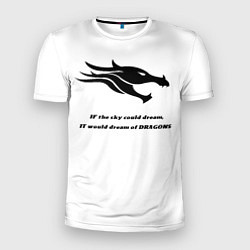 Футболка спортивная мужская Мечта о драконах, цвет: 3D-принт