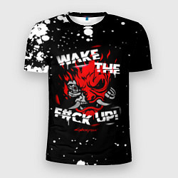 Мужская спорт-футболка WAKE THE F CK UP!