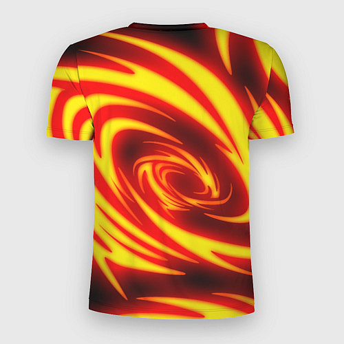 Мужская спорт-футболка ОГНЕННЫЕ ВОЛНЫ FIRE STRIPES / 3D-принт – фото 2