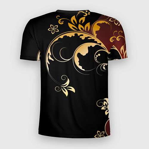 Мужская спорт-футболка Узор - Хохлома / 3D-принт – фото 2