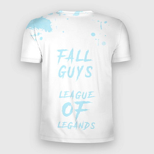 Мужская спорт-футболка Fall guys x league of legands / 3D-принт – фото 2