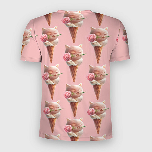 Мужская спорт-футболка Мороженное Кошечки / 3D-принт – фото 2