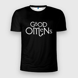 Мужская спорт-футболка GOOD OMENS БЛАГИЕ ЗНАМЕНИЯ КРЫЛЬЯ