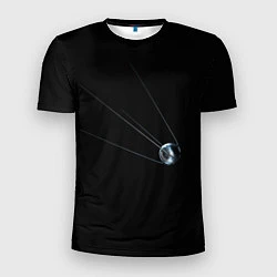 Мужская спорт-футболка Первый космический спутник