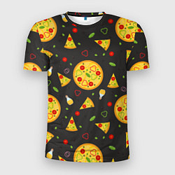 Футболка спортивная мужская Веганская пицца, цвет: 3D-принт