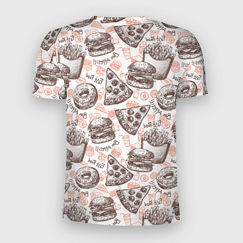 Мужская спорт-футболка Фастфуд Fast food / 3D-принт – фото 2