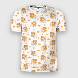 Футболка спортивная мужская Крутая Шиба-Ину, цвет: 3D-принт