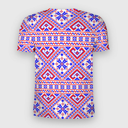 Мужская спорт-футболка Русские народные узоры / 3D-принт – фото 2