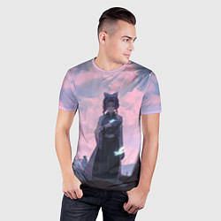 Футболка спортивная мужская КЛИНОК РАССЕКАЮЩИЙ ДЕМОНОВ, цвет: 3D-принт — фото 2