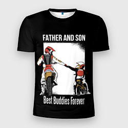 Мужская спорт-футболка Папа и сын