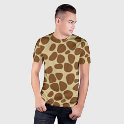 Футболка спортивная мужская Шкура жирафа, цвет: 3D-принт — фото 2