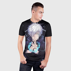 Футболка спортивная мужская ГОДЖО САТОРУ GOJO SATORU, цвет: 3D-принт — фото 2