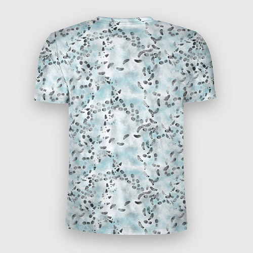 Мужская спорт-футболка Следы / 3D-принт – фото 2