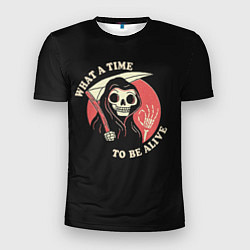 Мужская спорт-футболка Friendly Grim Reaper
