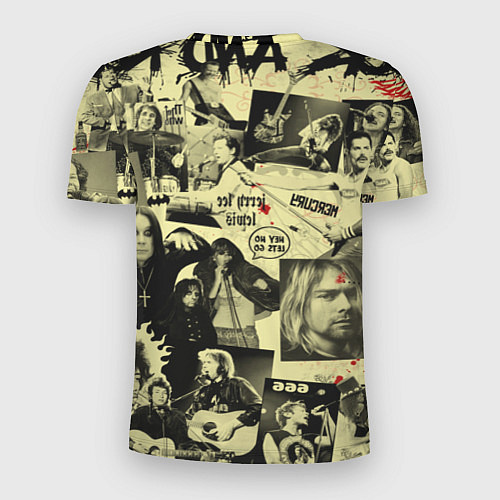 Мужская спорт-футболка РОК КУМИРЫ / 3D-принт – фото 2