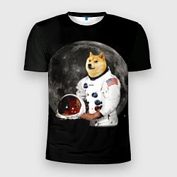 Футболка спортивная мужская Доги Космонавт, цвет: 3D-принт
