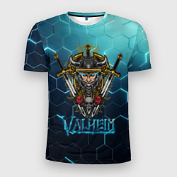 Мужская спорт-футболка Valheim Neon Samurai