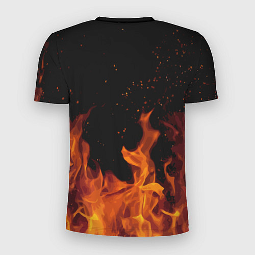 Мужская спорт-футболка СЕКТОР ГАЗА FIRE / 3D-принт – фото 2